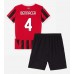 AC Milan Ismael Bennacer #4 Dětské Oblečení Domácí Dres 2024-25 Krátkým Rukávem (+ trenýrky)